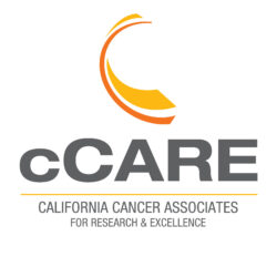 Logo of cCARE, honoring Lung Cancer Awareness Month | San Diego & Fresno, CA