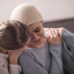 Child with mother learning about support for cancer patients | cCARE | San Diego and Fresno, CA
