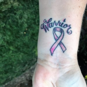 triple negative breast cancer | California Cancer Associates | cancer warrior tattoo