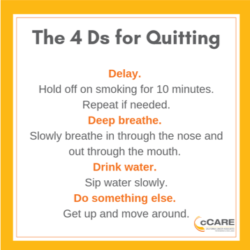 cCARE graphic for quitting cigarettes